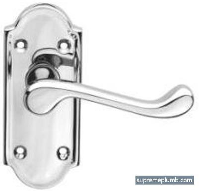 Ashton Lever Latch - Small Plate - Chrome Plated